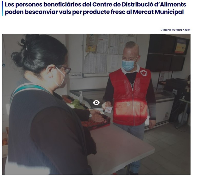 4.2.1.1. Incrementar significativament l'aportació municipal per garantir els aliments a totes les persones
