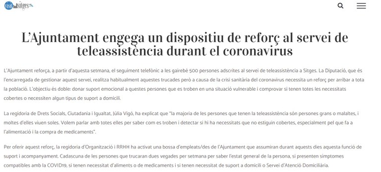 4.2.2.2. Fer seguiment telefònic continu de les persones en situació de major vulnerabilitat, per atendre les seves necessitats amb immediatesa